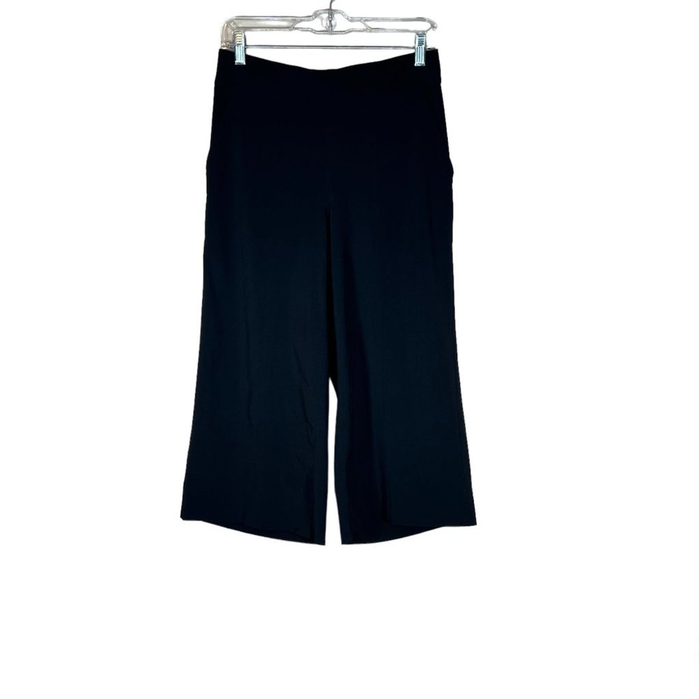 Athleta Greenwich Gaucho Culotte Black Size 8 Lightweight Wide Leg